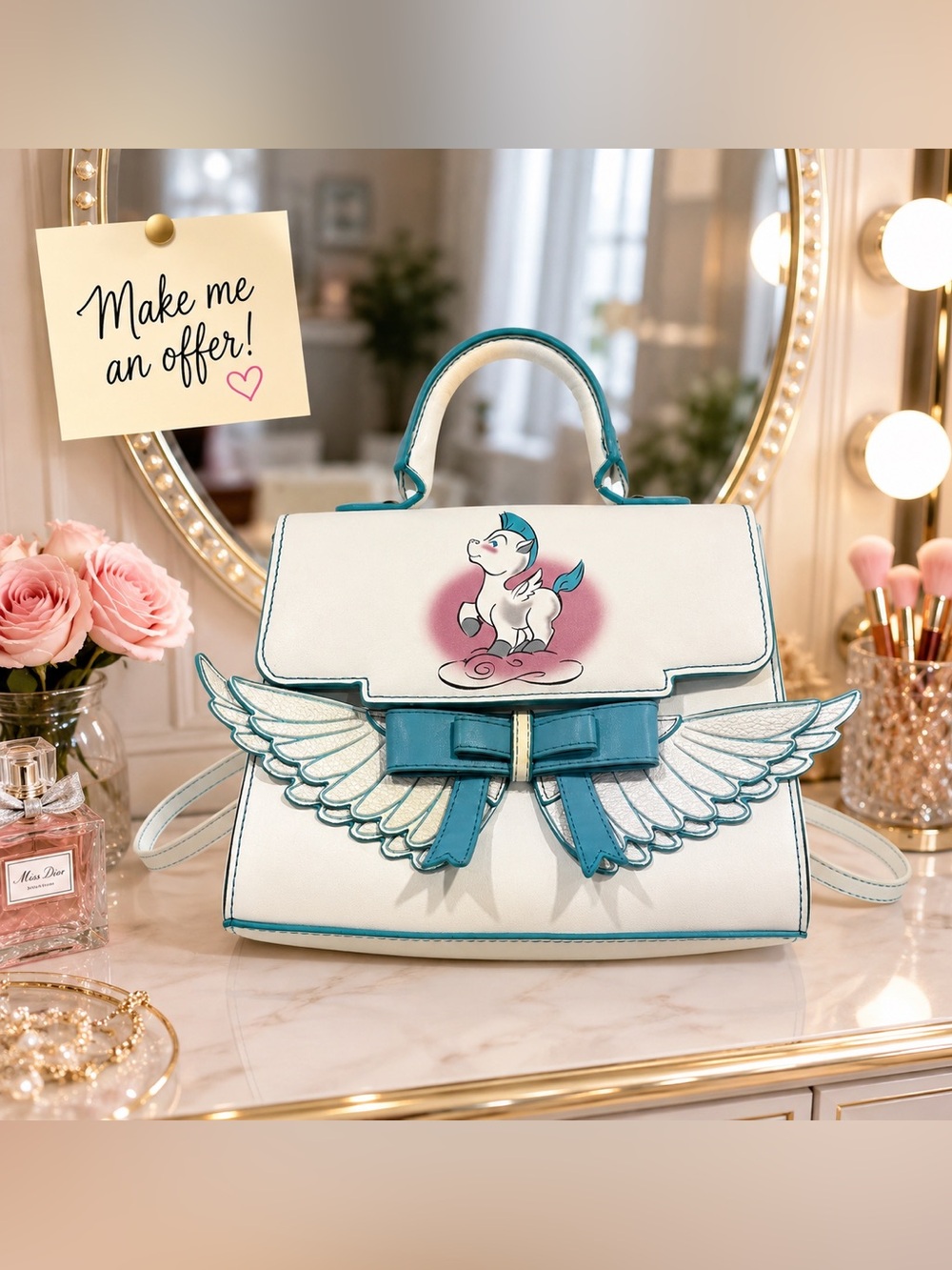 Danielle Nicole Disney Hercules Pegasus Handbag
